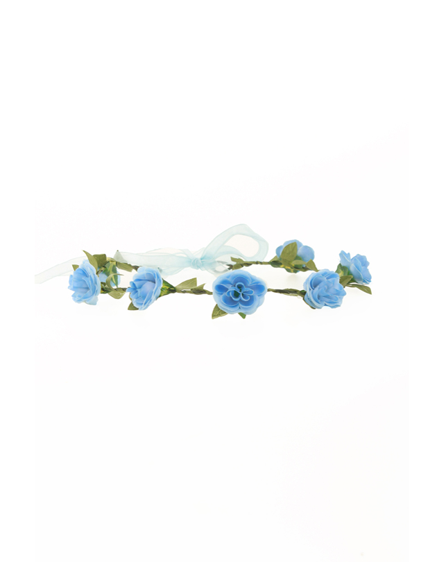 Aria Floral Crown in Blue